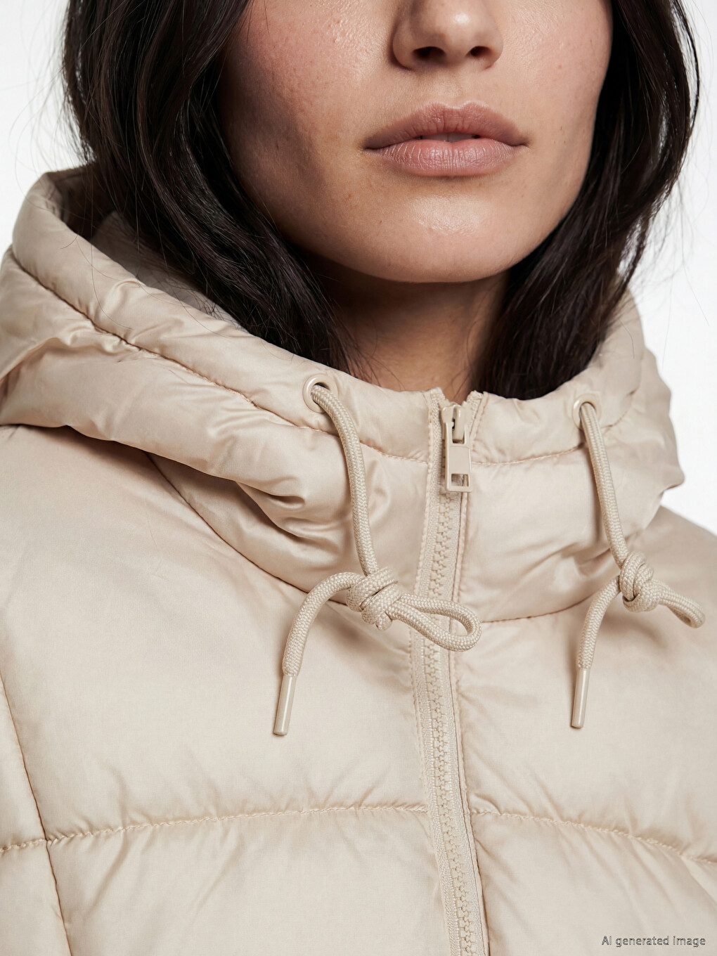 Hooded Women's Puffer Coat-2