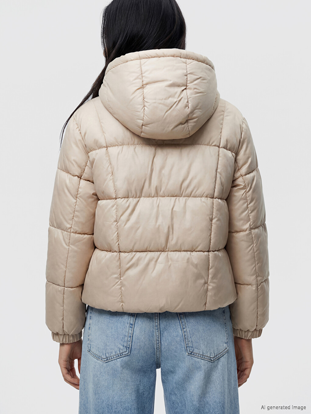 Hooded Women's Puffer Coat-3