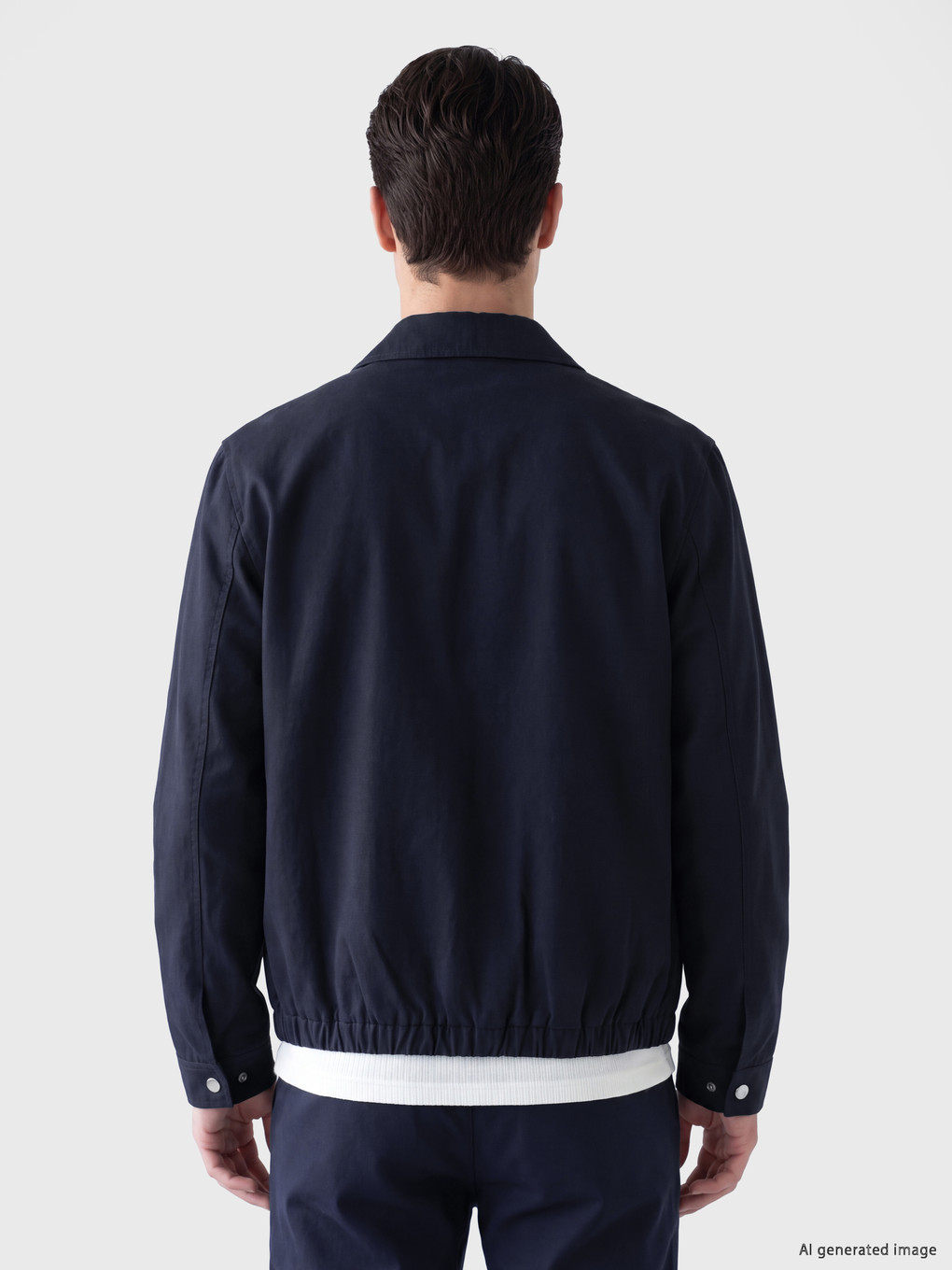 Standard Fit Shirt Collar Men's Coat-3