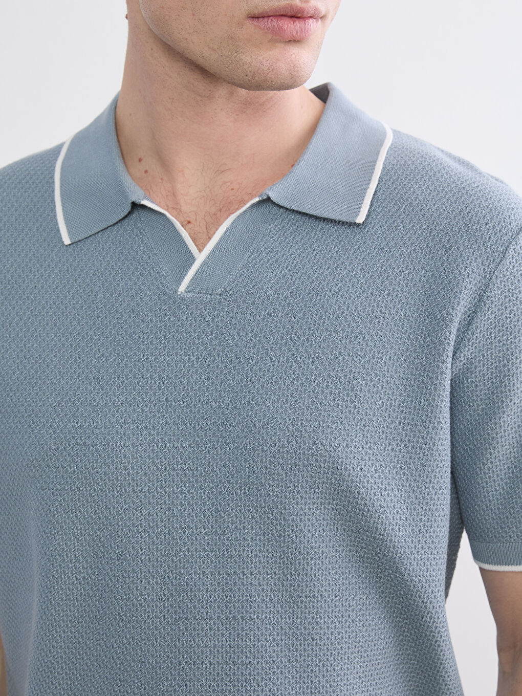 მამაკაცები ლურჯი სვიტერი-2