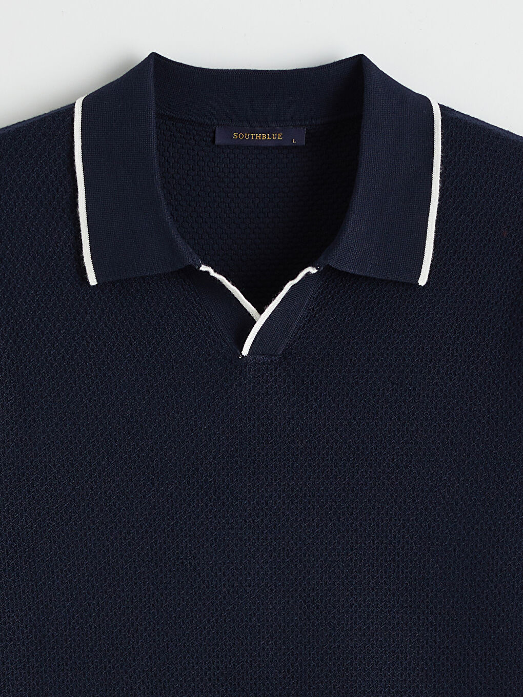 მამაკაცები მუქი ლურჯი სვიტერი-5