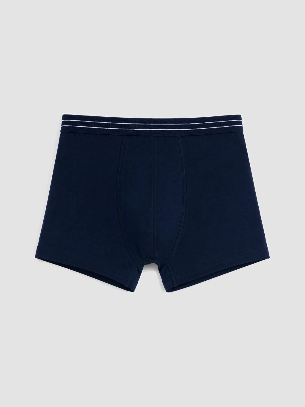 Lacivert Pamuklu Esnek Erkek Boxer 3'lü-2
