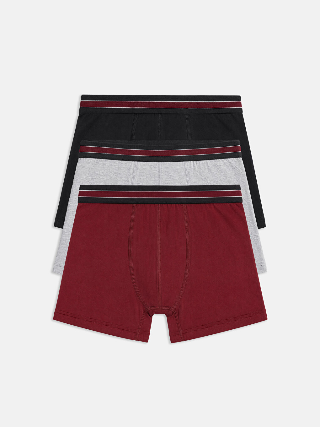 Siyah Pamuklu Esnek Erkek Boxer 3'lü