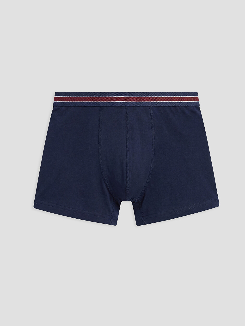 Bordo Pamuklu Esnek Erkek Boxer 5'li-3