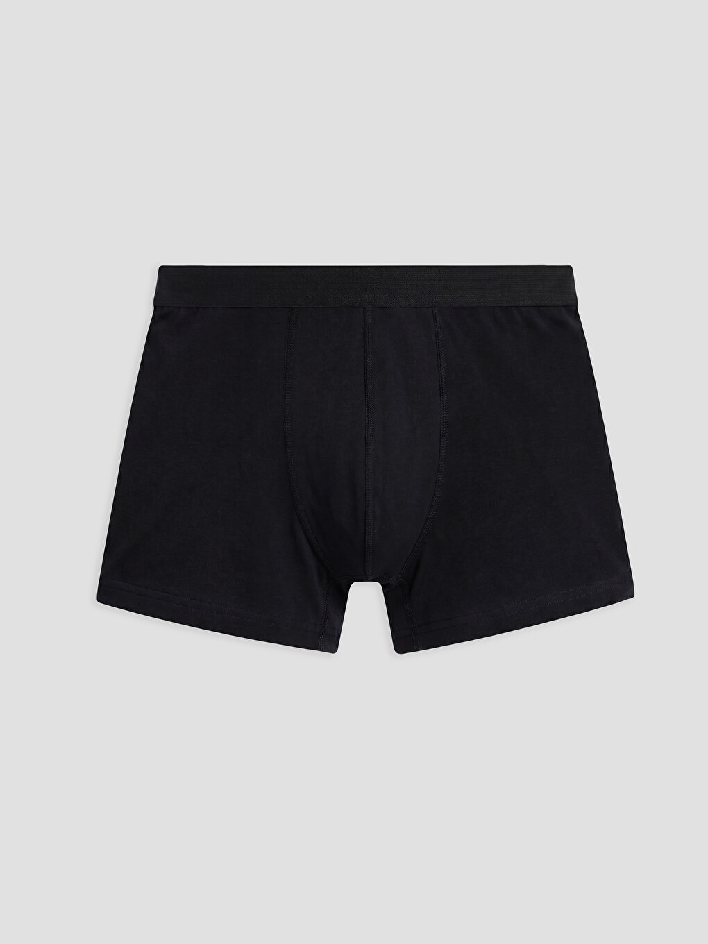 Siyah Pamuklu Esnek Erkek Boxer 3'lü-1