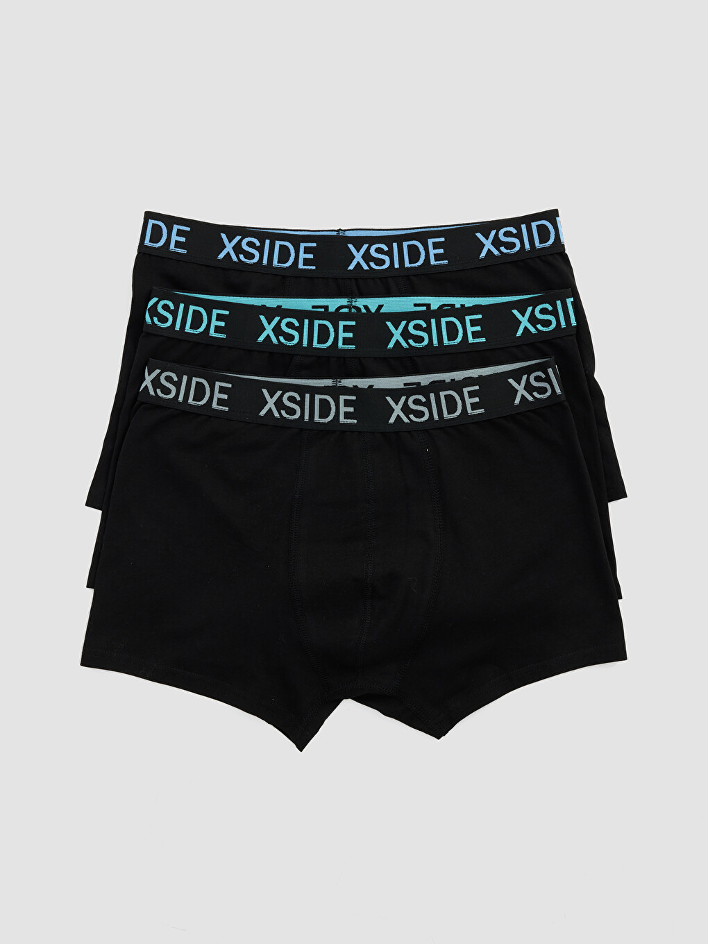 Siyah Pamuklu Esnek Erkek Boxer 3'lü Paket
