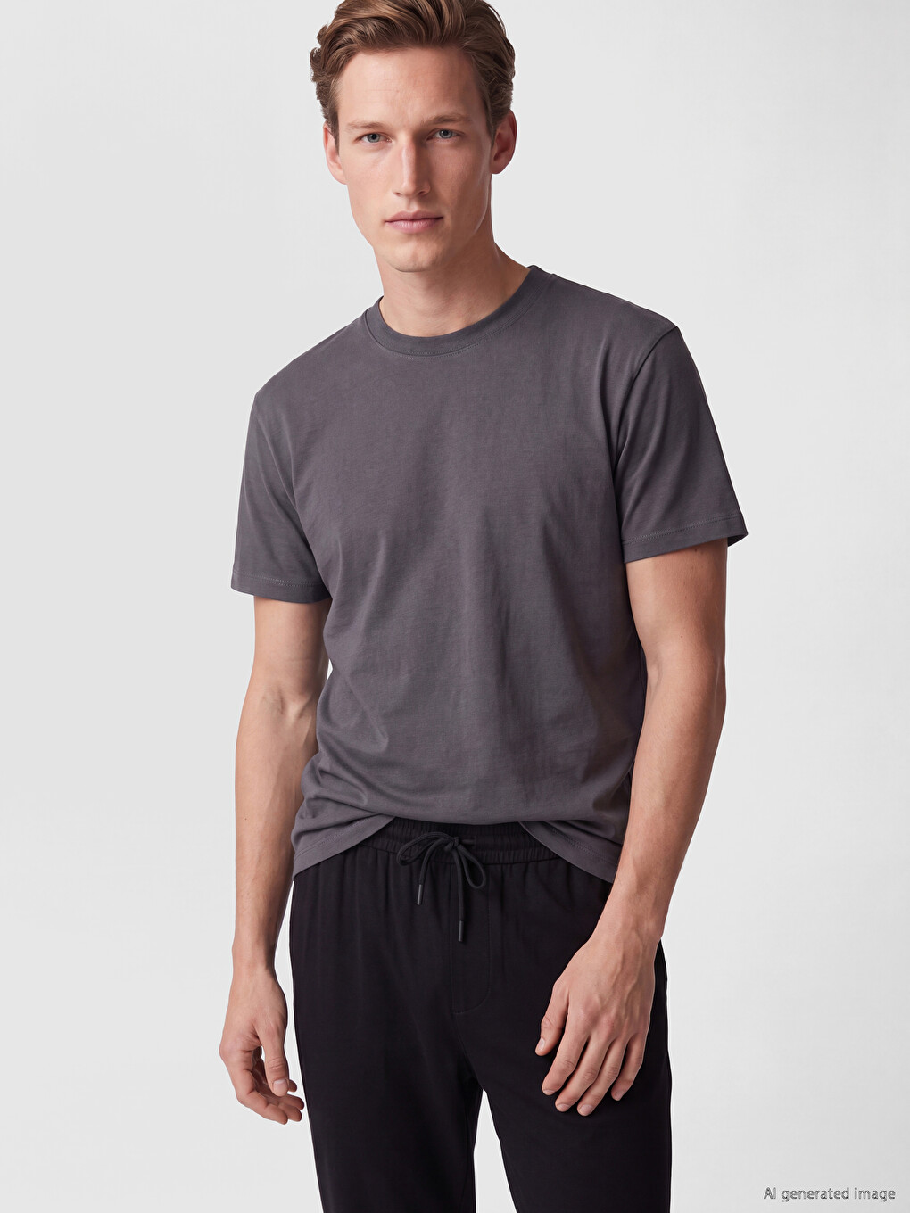 Mashkull Gri T-shirt