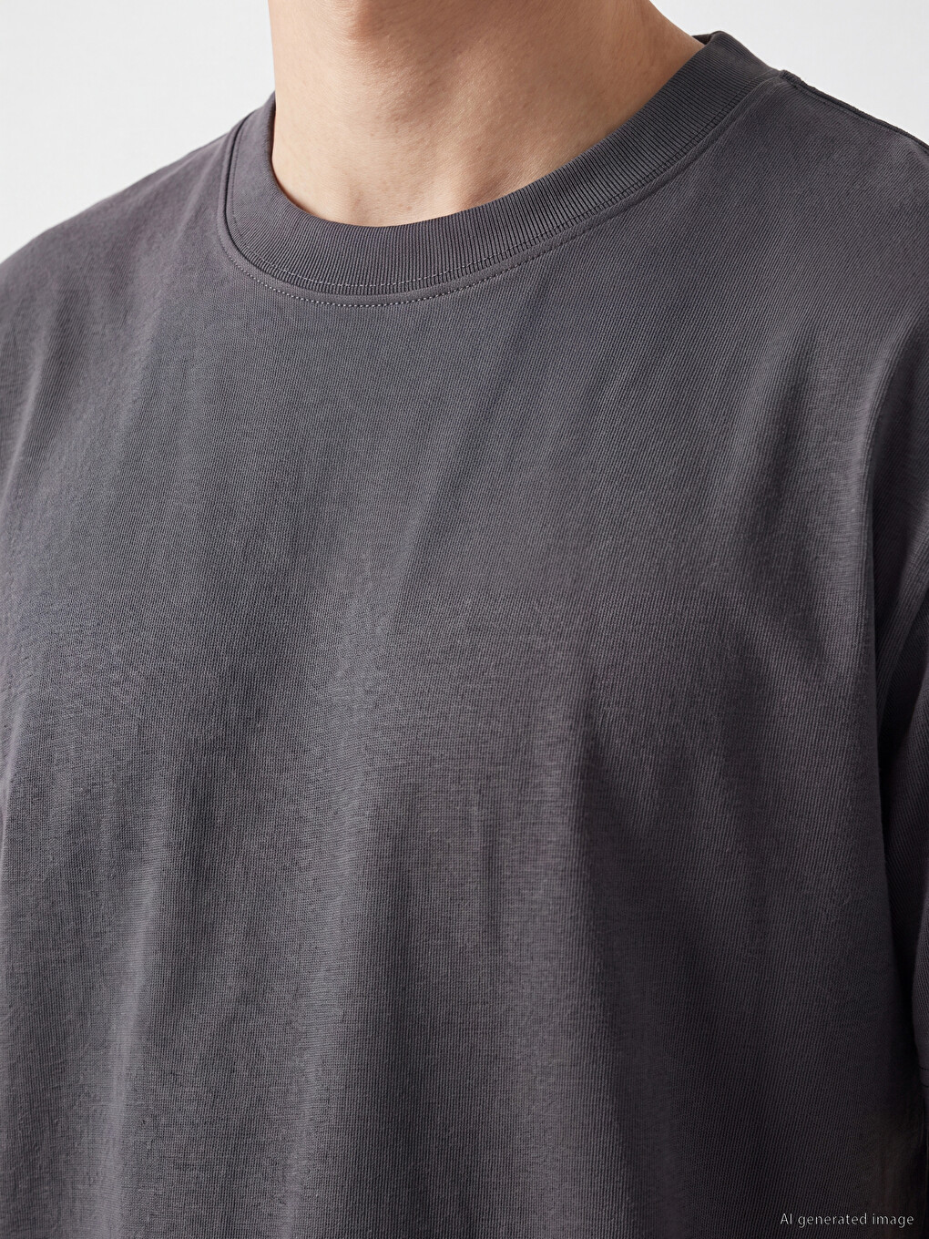 Mashkull Gri T-shirt-2