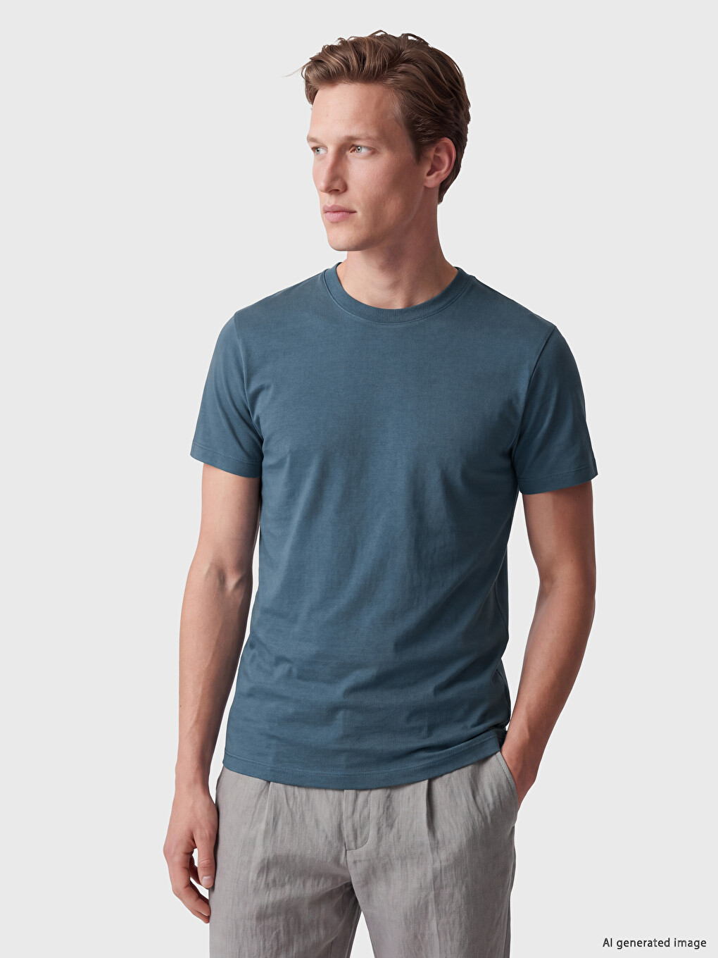 Man Indigo T-shirt