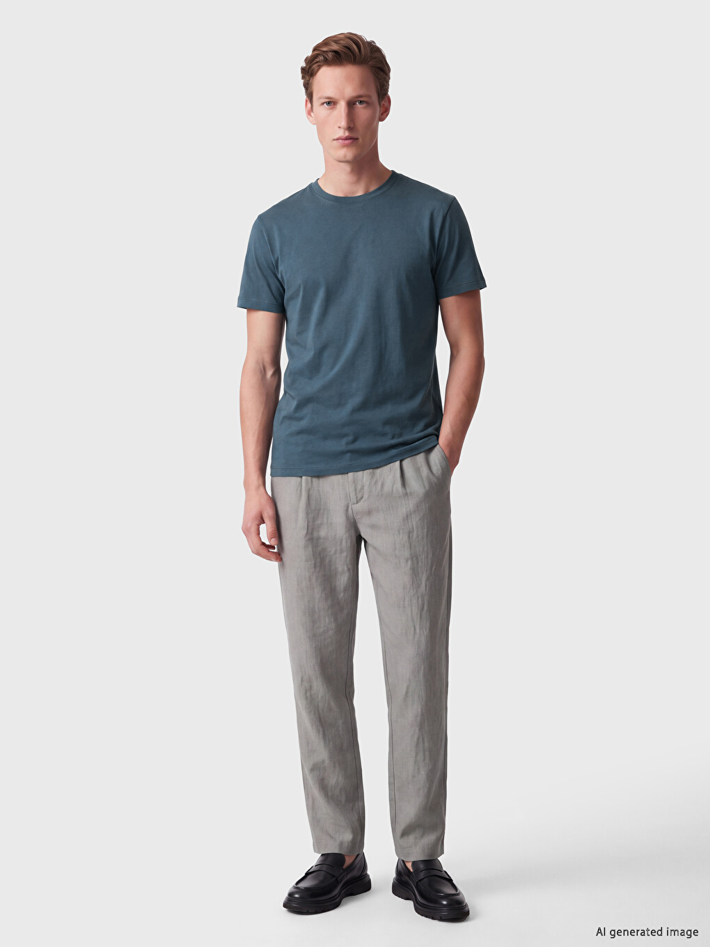 Man Indigo T-shirt-1