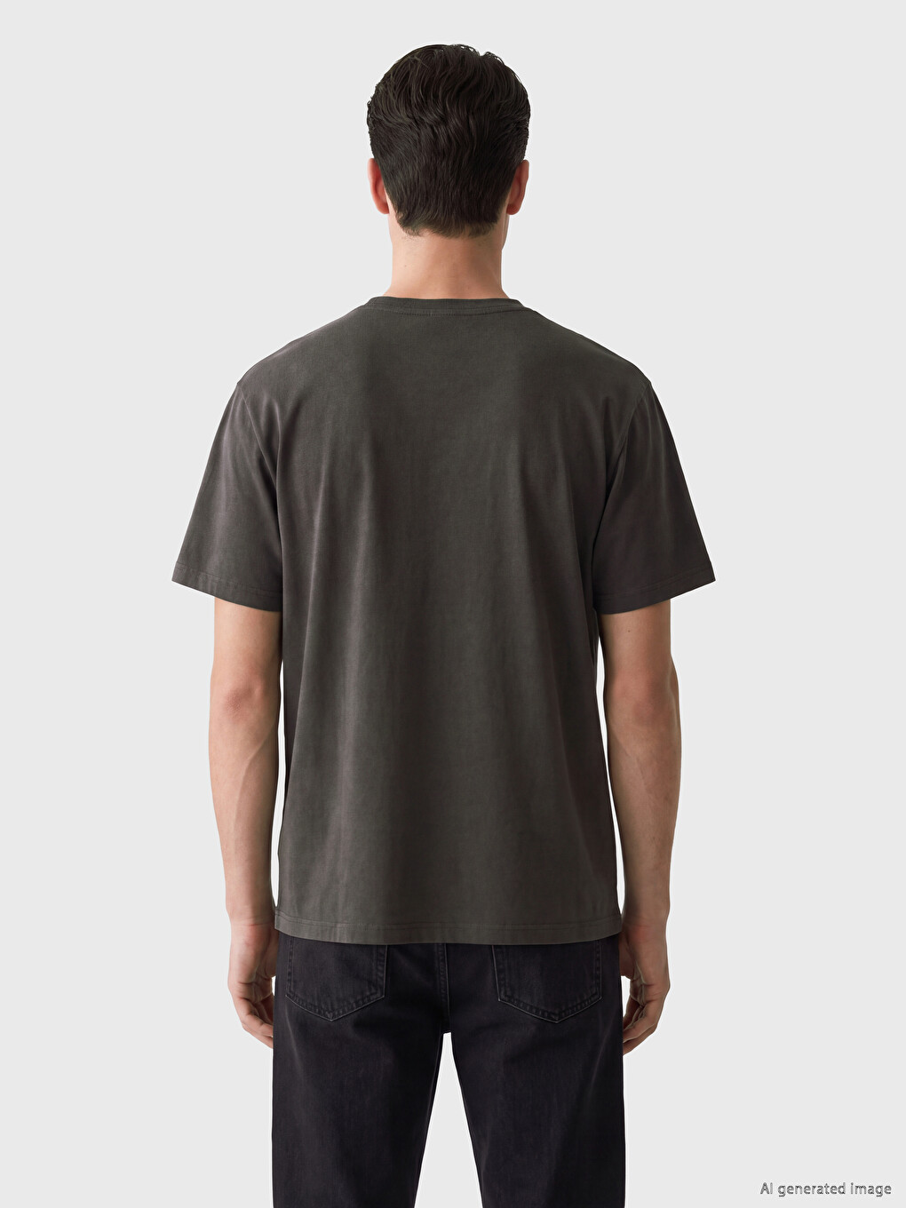 Man Khaki T-shirt-2