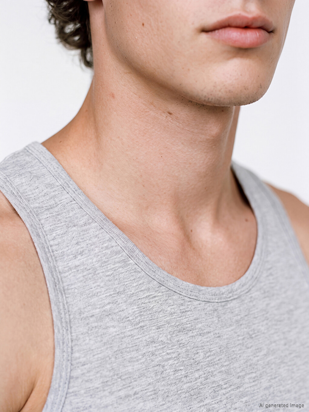 U Neck Jersey Men's Vest 3-packs-5