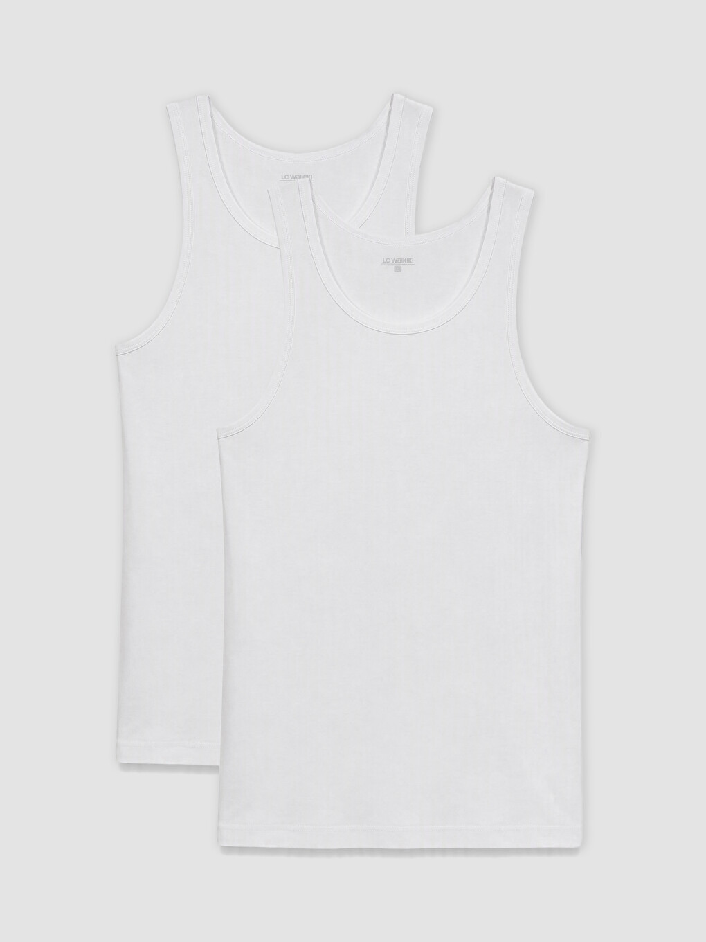2 Pack U Neck Jersey Men's Vest