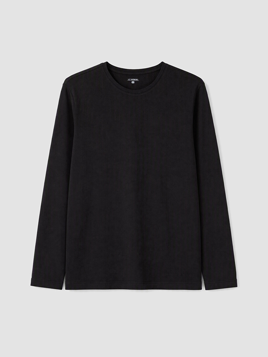 T-shirt Me Jakë Të Rrumbullakët Dhe Mëngë Të Gjata Për Burra-3