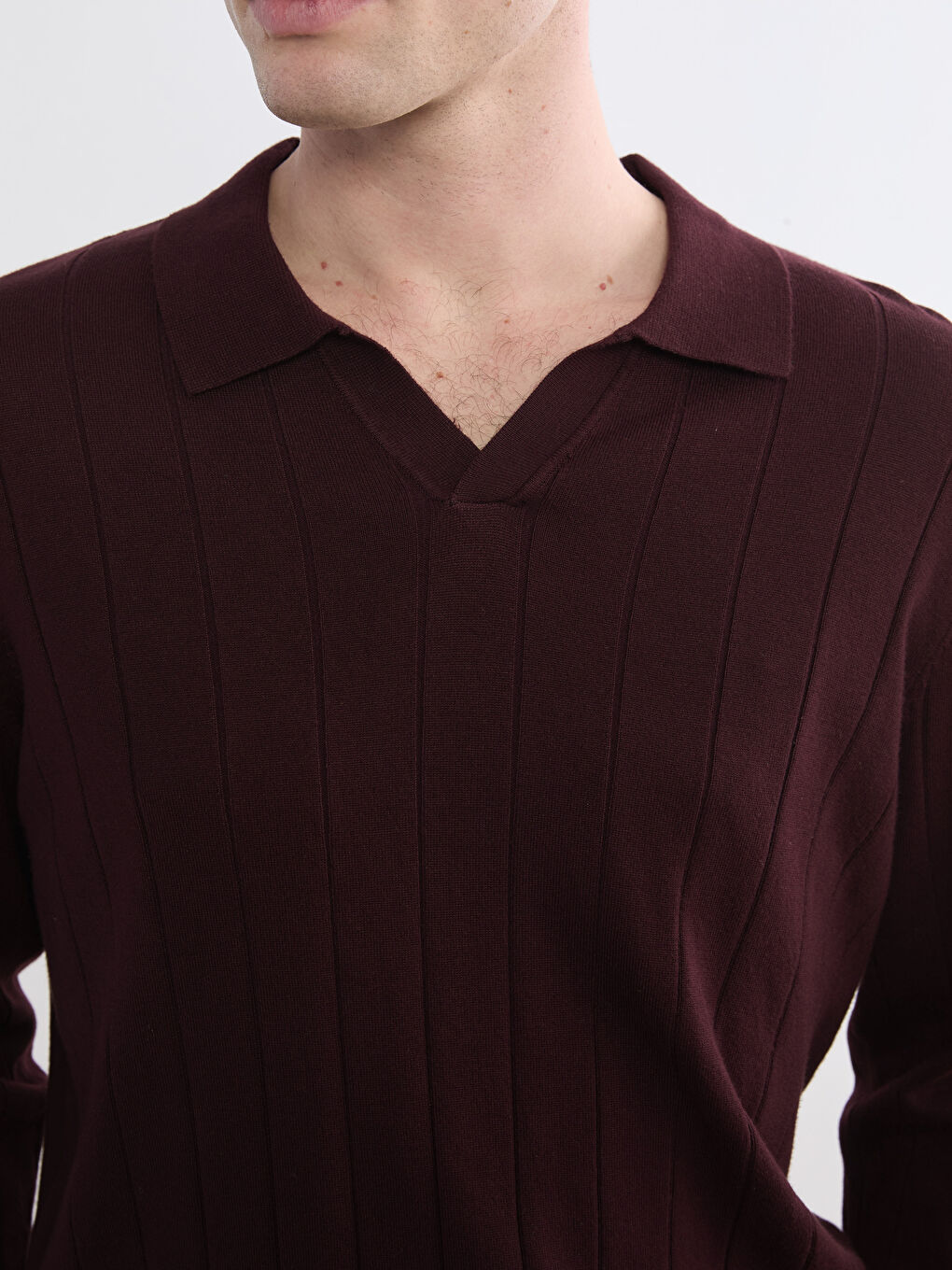 كنزة صوفية بوردو رجل-2