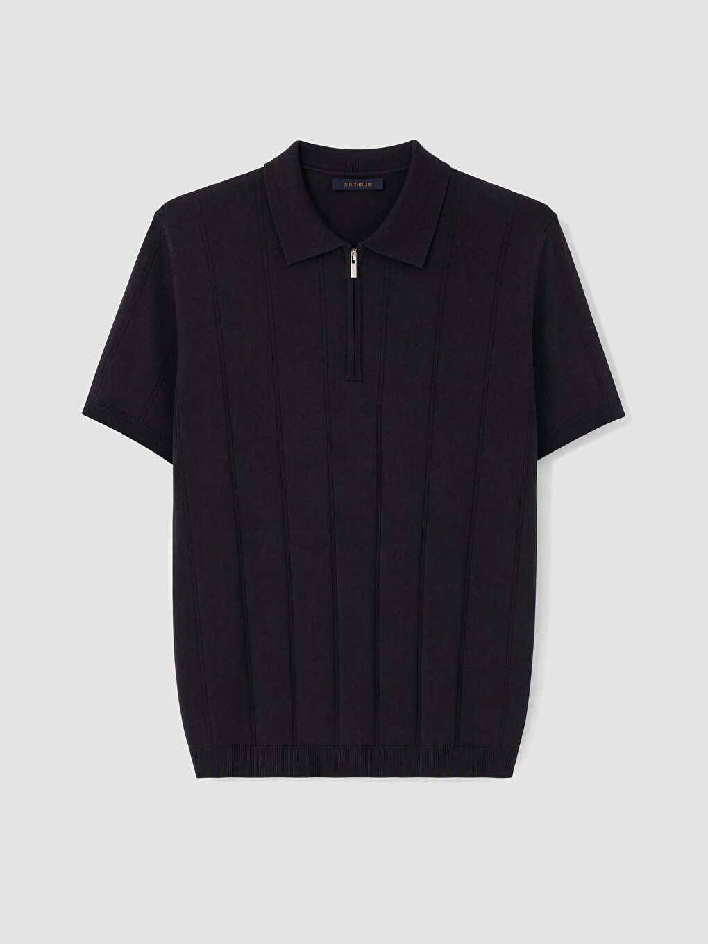 Men's Polo Collar Knitted T-shirt-4