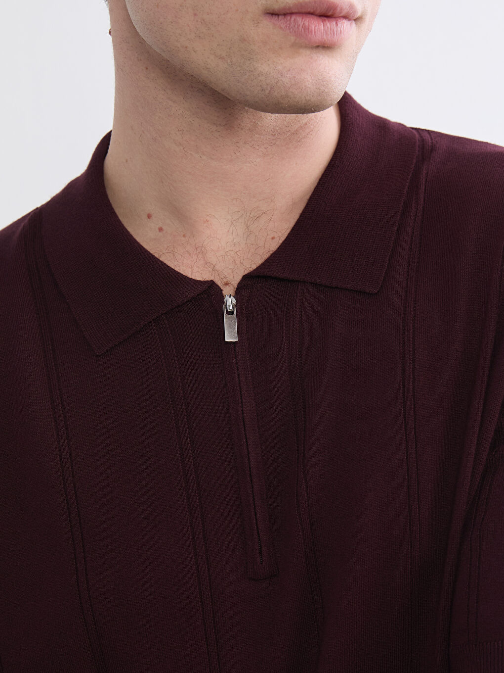 Pull-over ROUGE BORDEAUX Homme-2