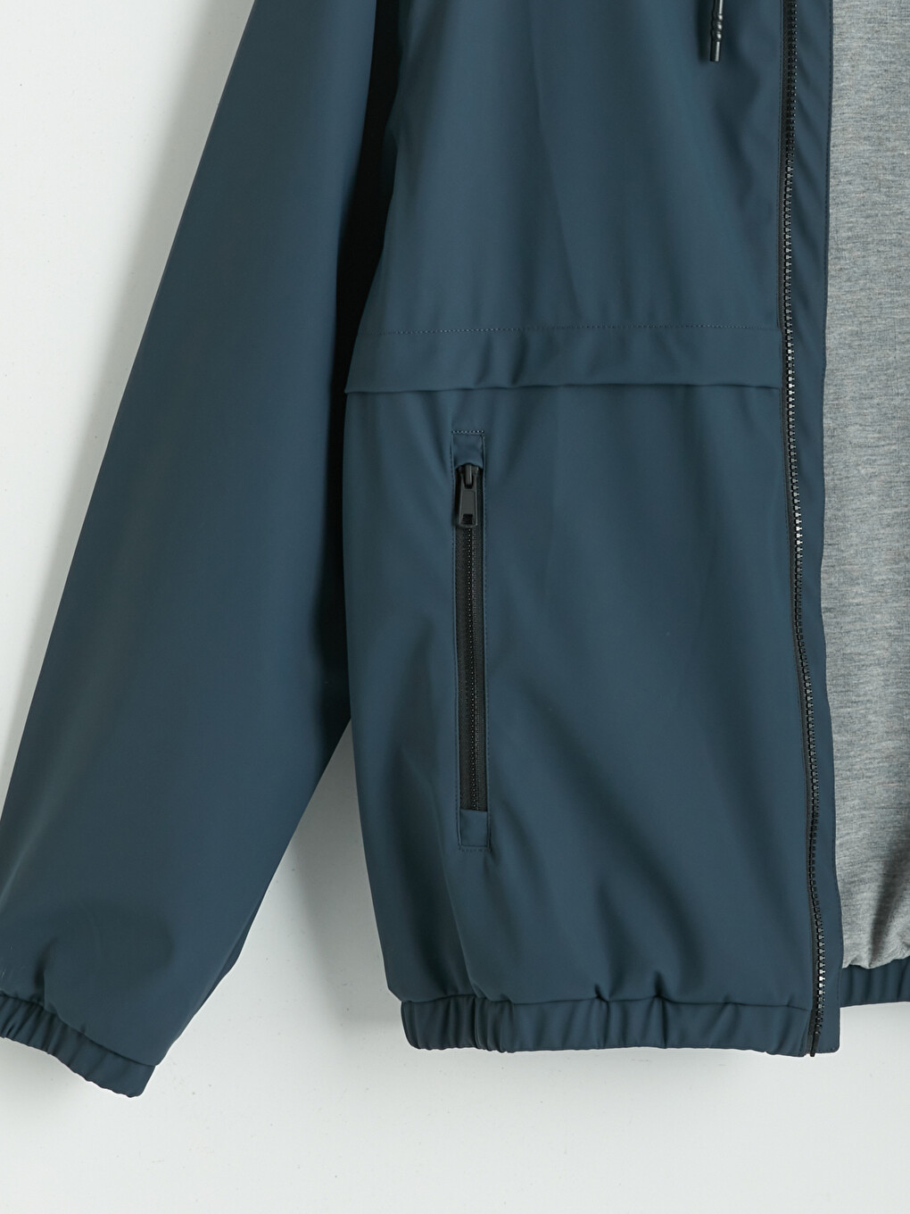 Man Navy Raincoat-7