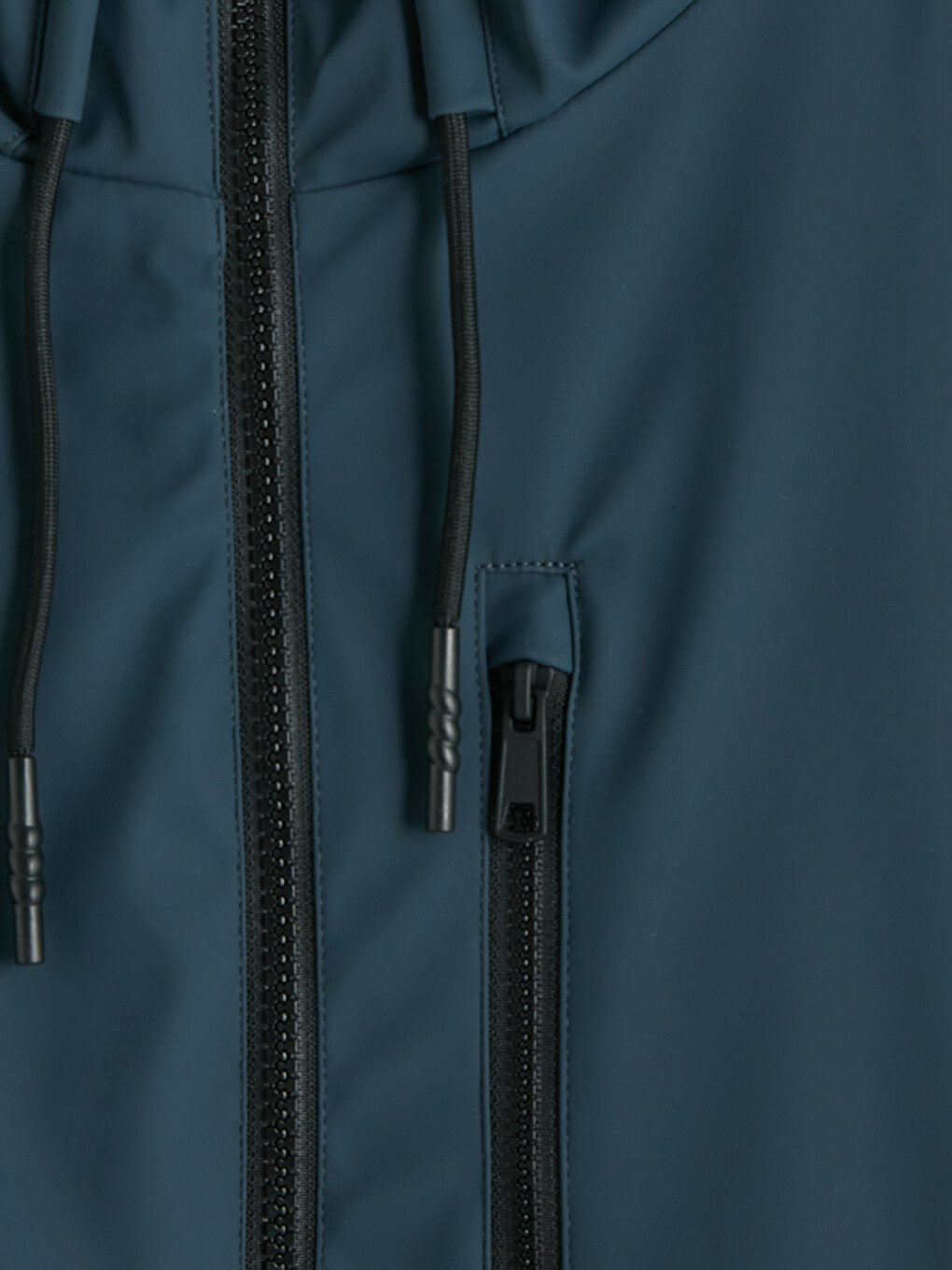 Man Navy Raincoat-8