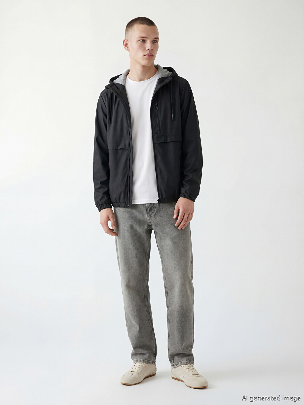 Дождевик Regular Fit С Капюшоном Для Мужчин-1