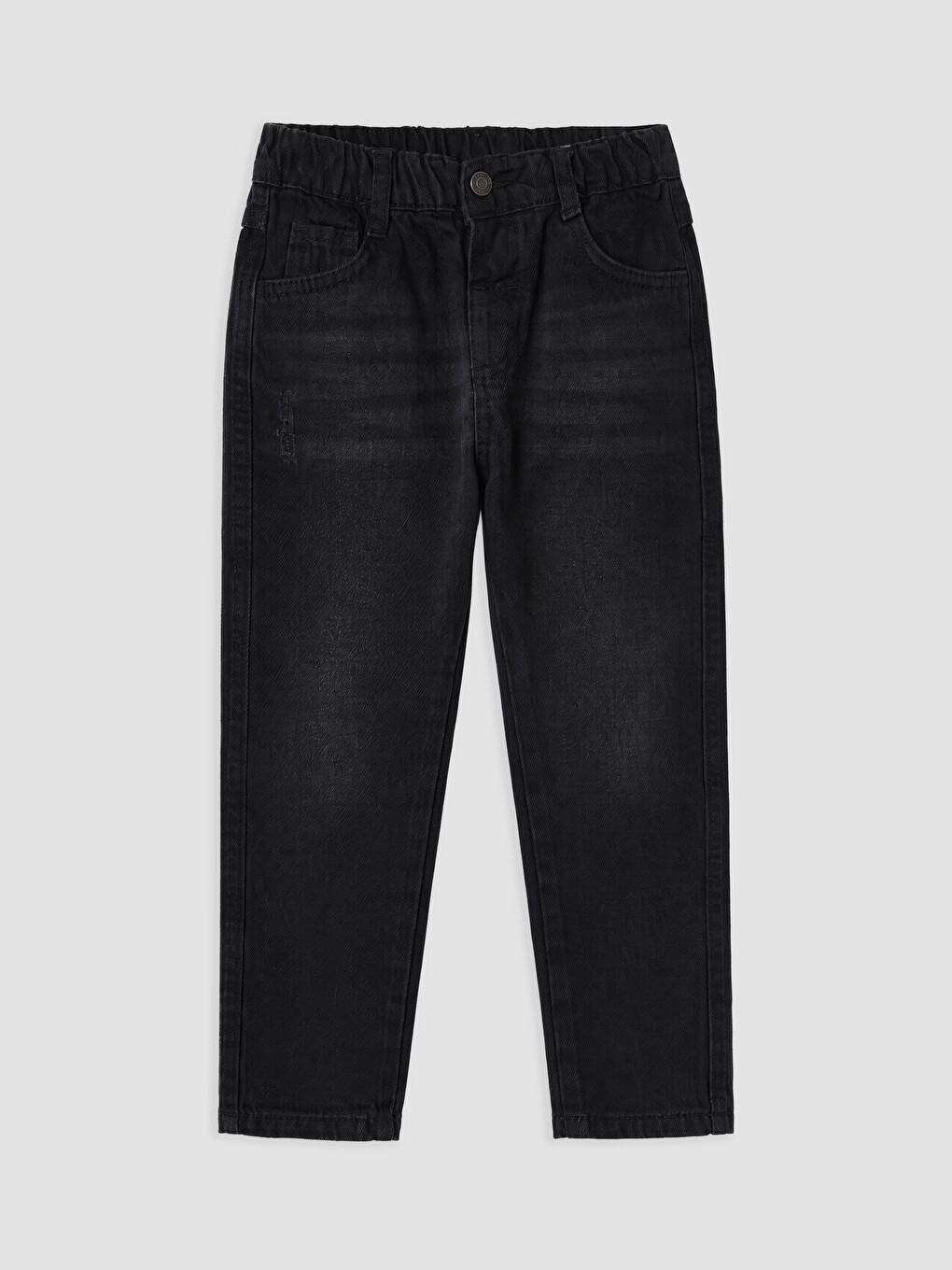 Siyah Regular Fit Erkek Çocuk Jean Pantolon