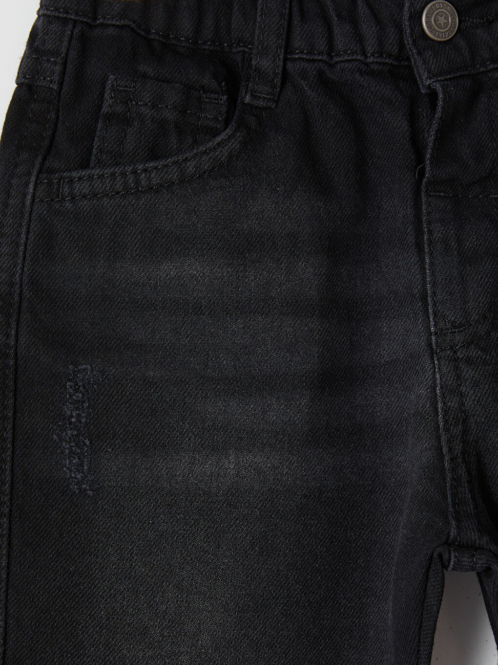 Siyah Regular Fit Erkek Çocuk Jean Pantolon-2