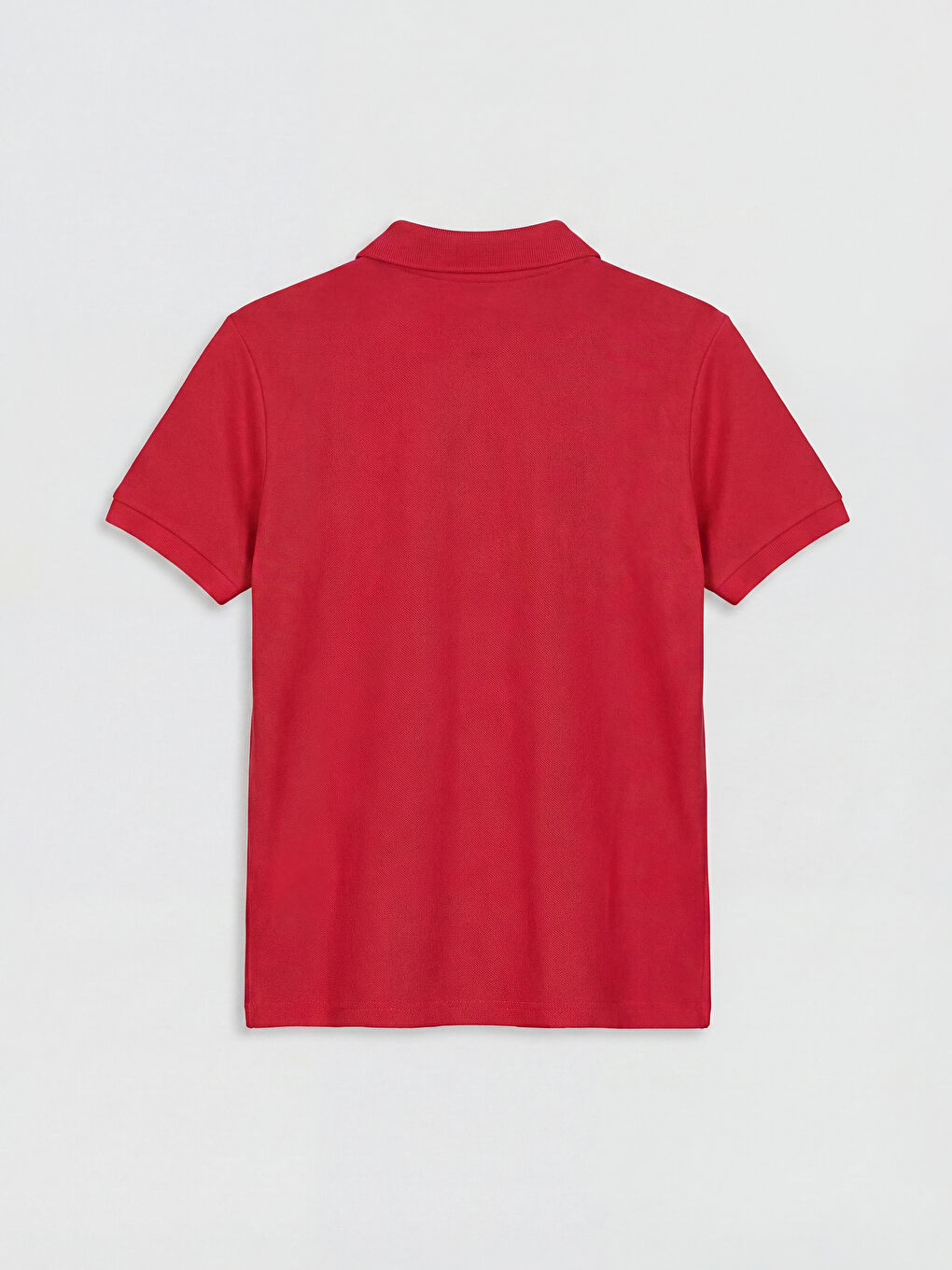 Kırmızı Polo Yaka Kız Çocuk Pike Tişört-1