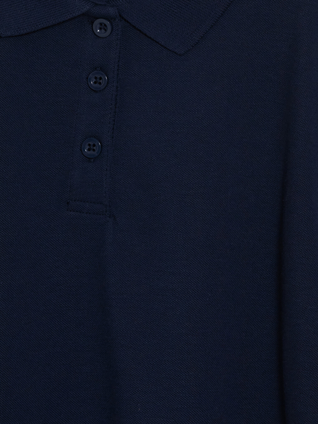 Polo Collar Girls' Pique T-shirt-3