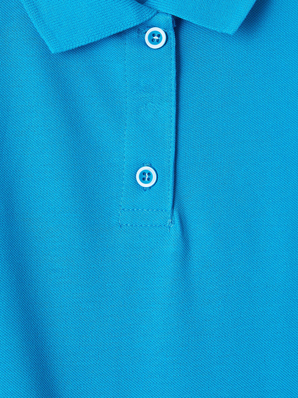 Polo Collar Girls' Pique T-shirt-2