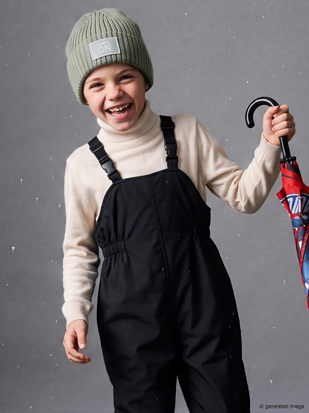 Adjustable Strappy Boys' Raincoat Overall-1