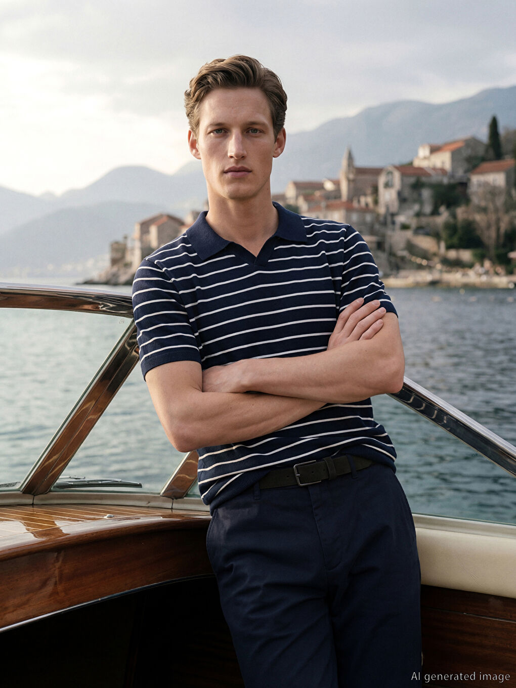 Мужчины Синий Свитер