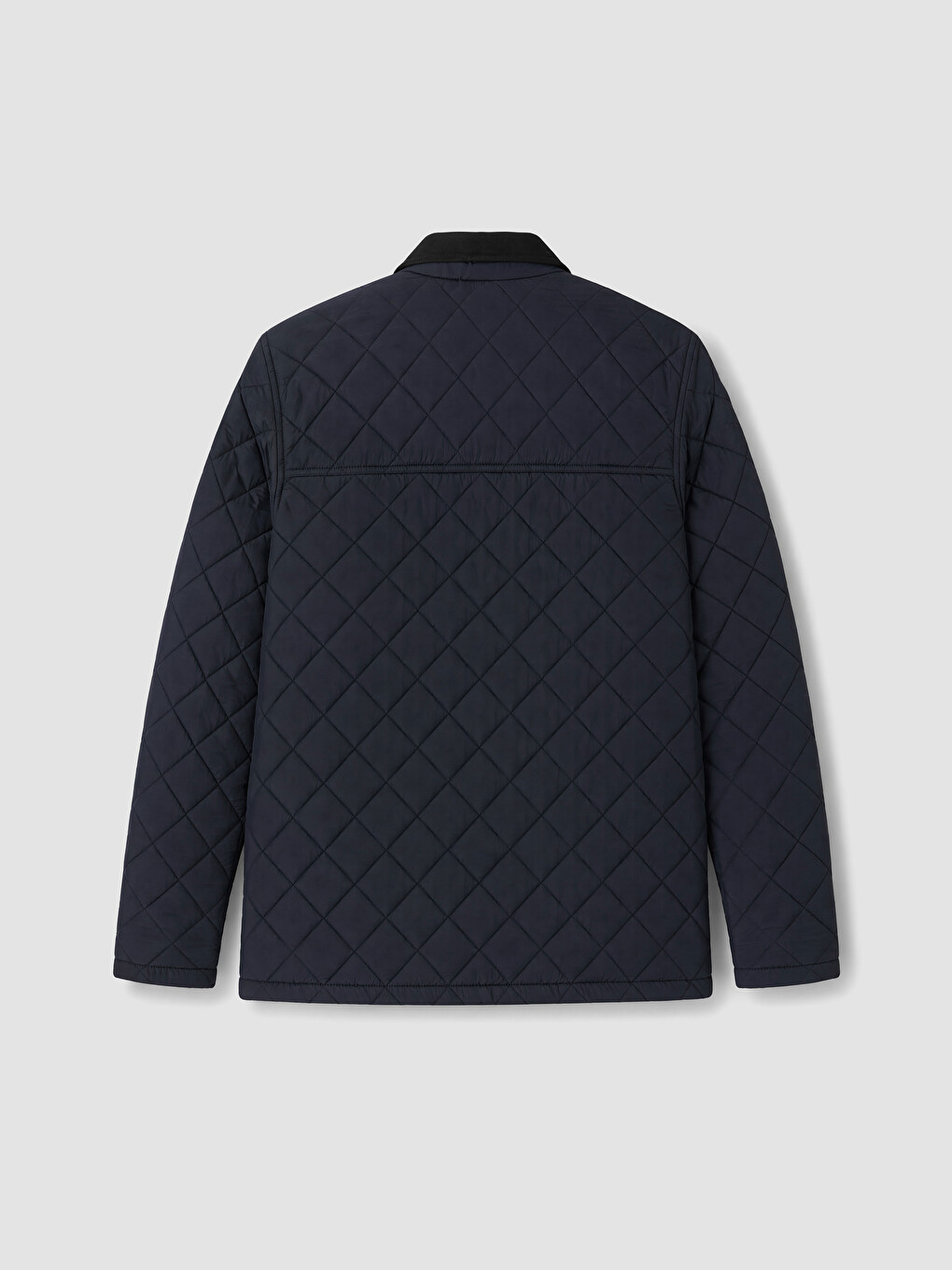 Lacivert Regular Fit Kadife Yaka Erkek Şişme Mont-7