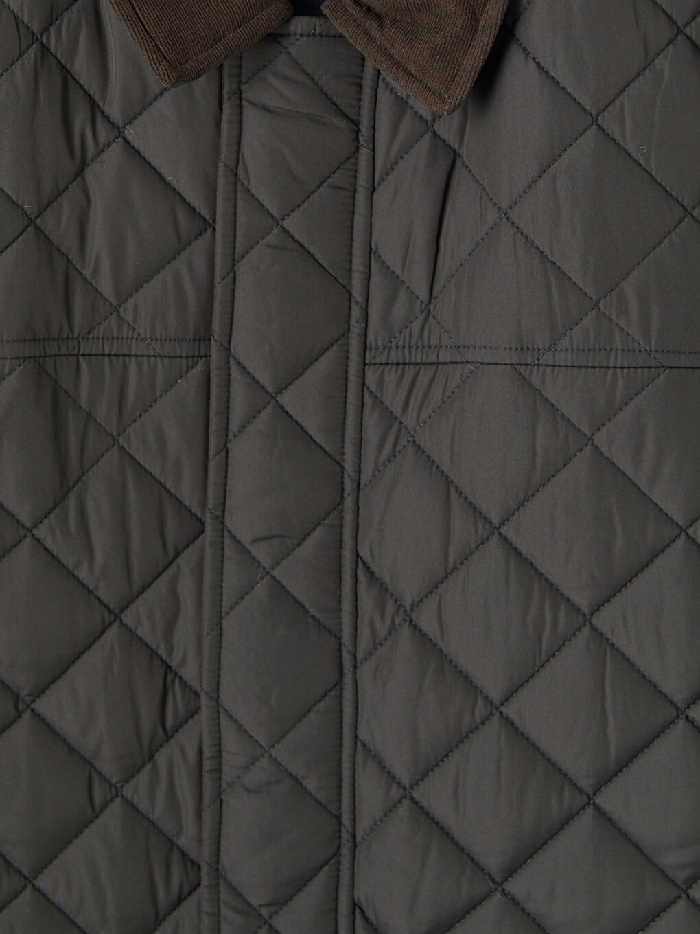 Haki Regular Fit Kadife Yaka Erkek Şişme Mont-6