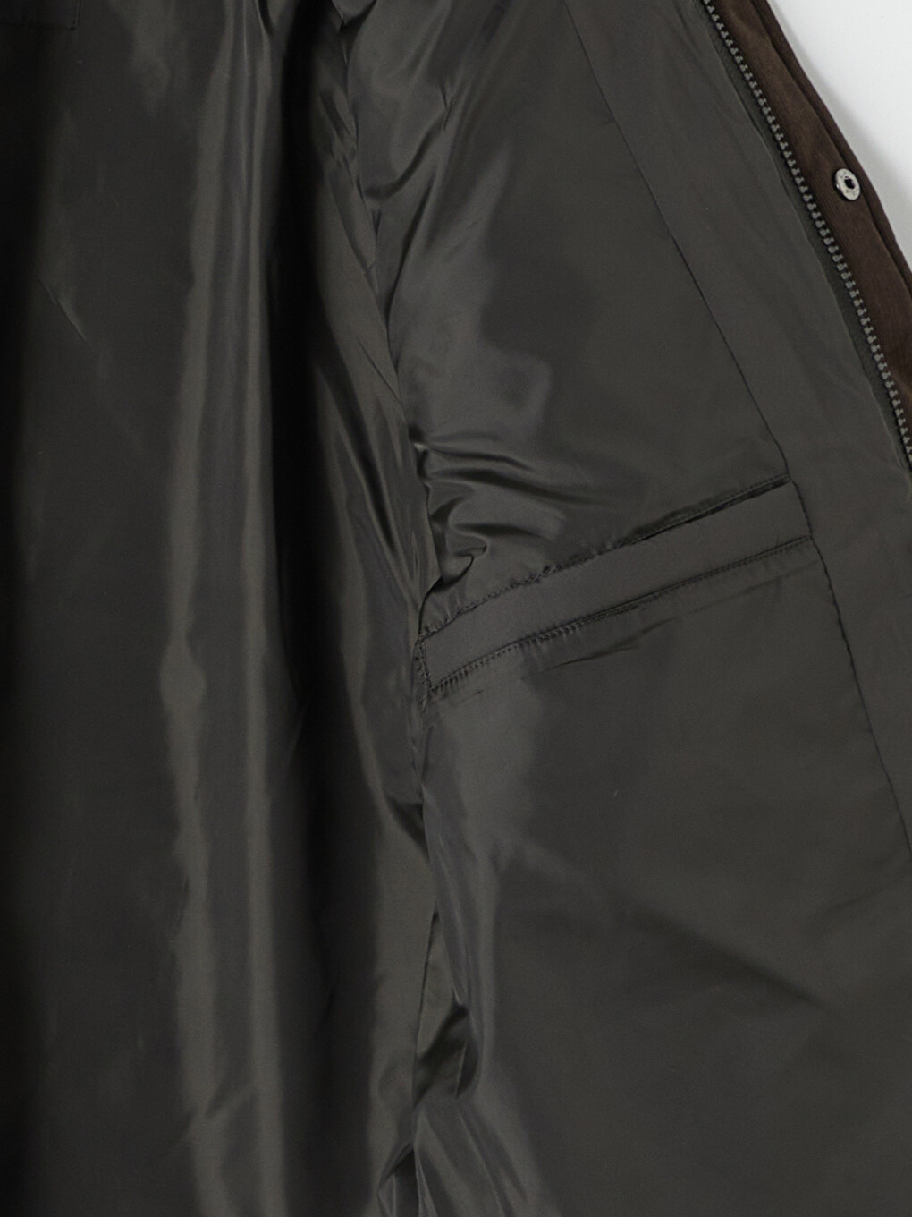 Haki Regular Fit Kadife Yaka Erkek Şişme Mont-7