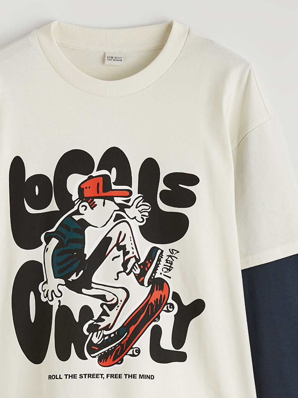 Хлопчача футболка з довгим рукавом та принтом-2