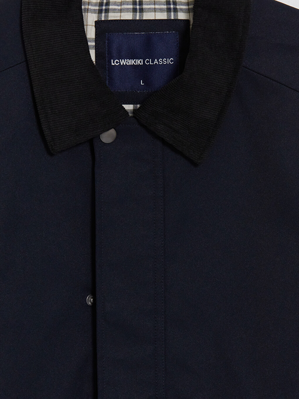Lacivert Regular Fit Kadife Yaka Erkek Ceket-7