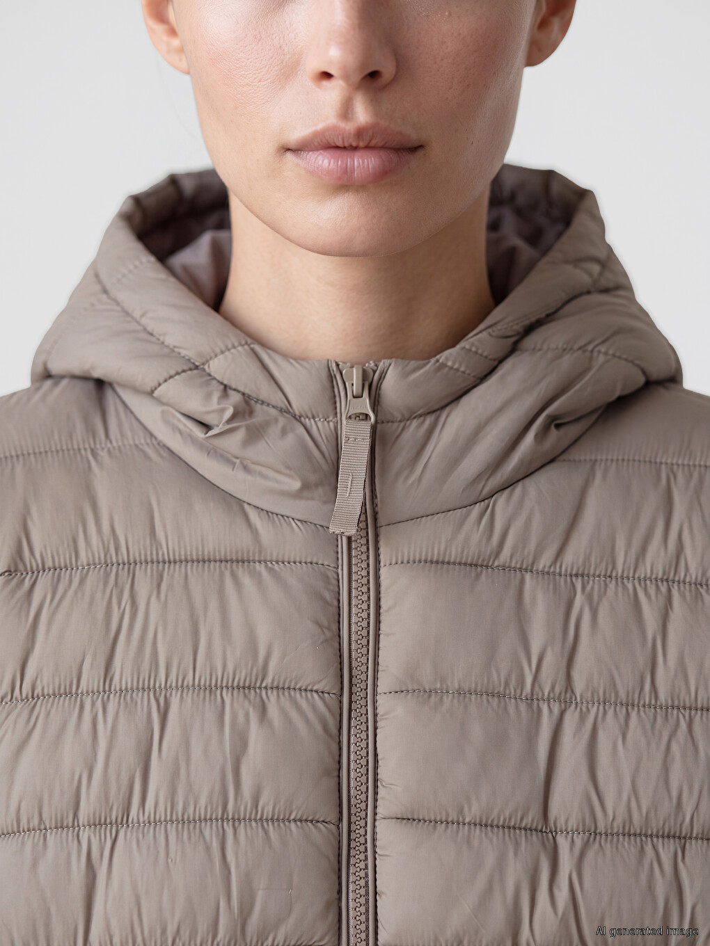 Manteau Bouffant Femme À Capuche-2