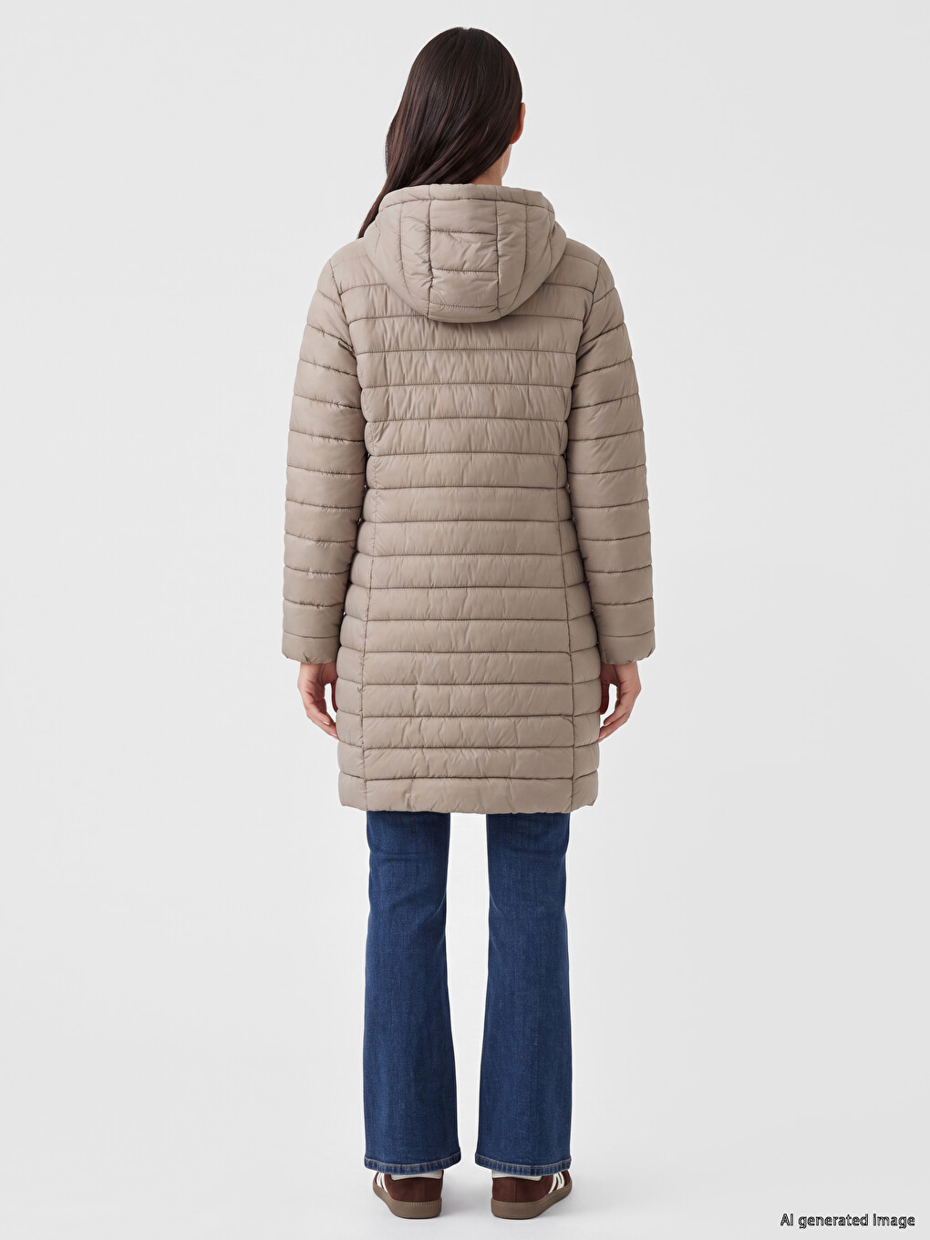 Manteau Bouffant Femme À Capuche-4