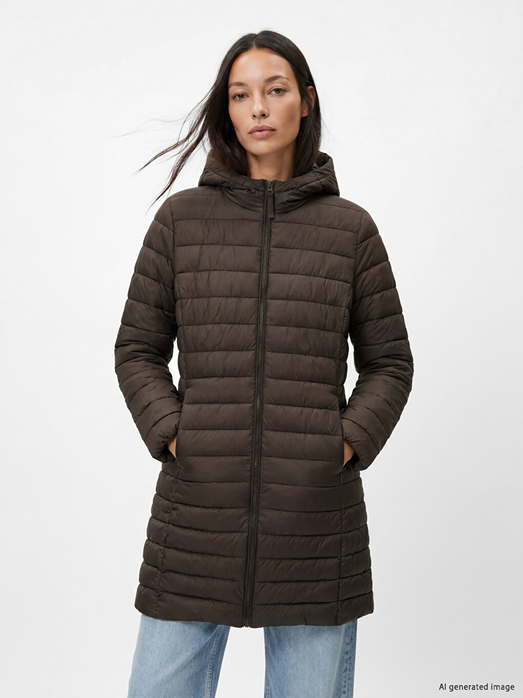 Hooded Women's Puffer Coat