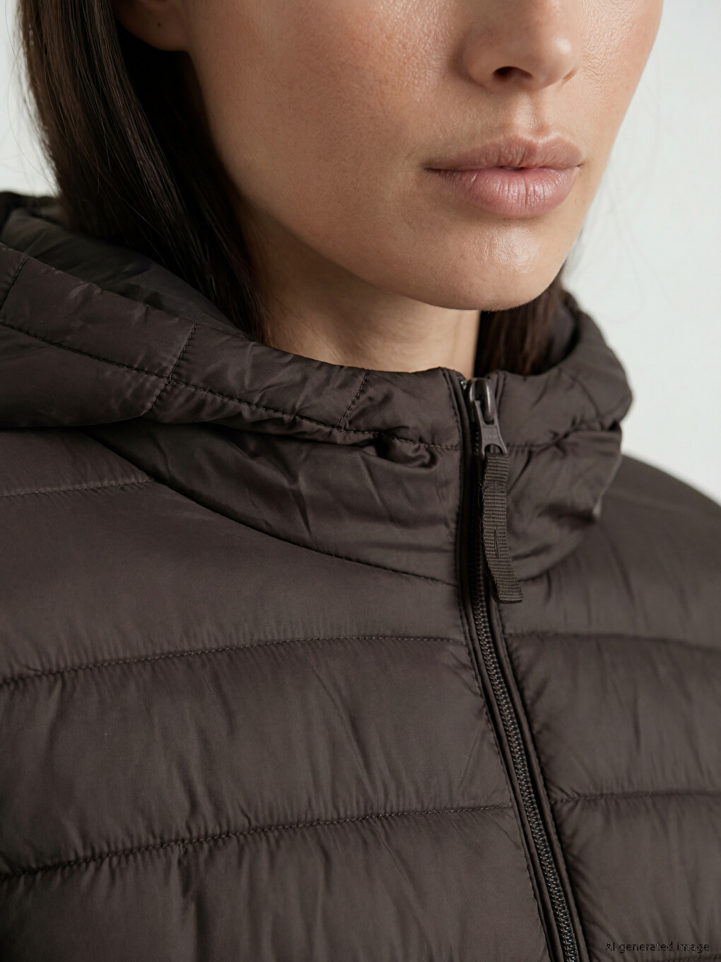 Hooded Women's Puffer Coat-3
