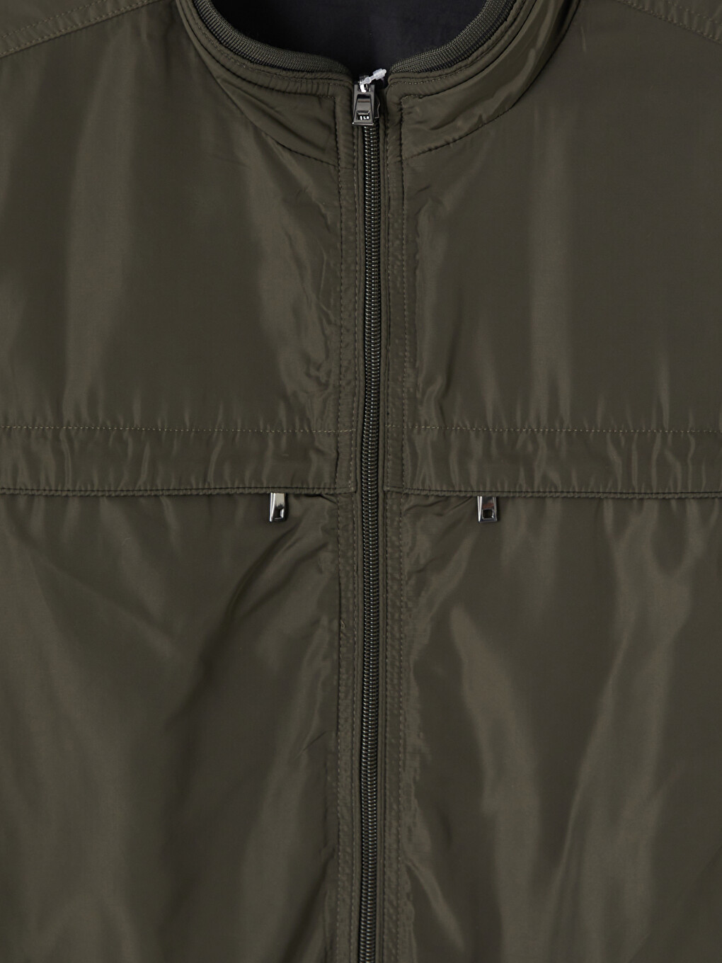Regular Fit Mock Neck Men's Coat-6