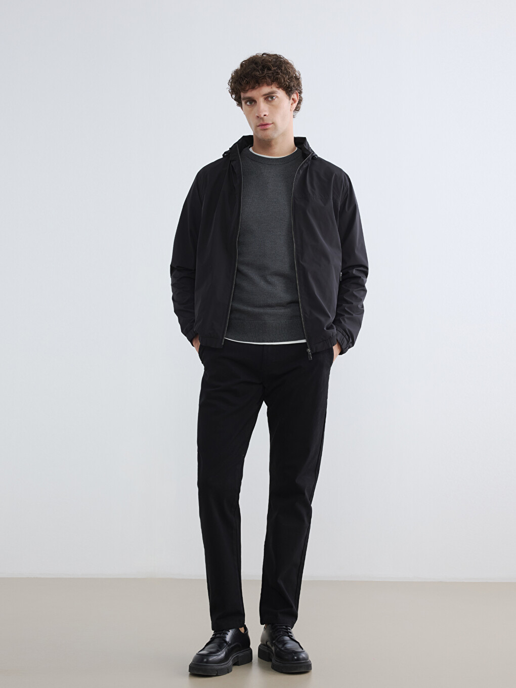 Man Black Coat-1