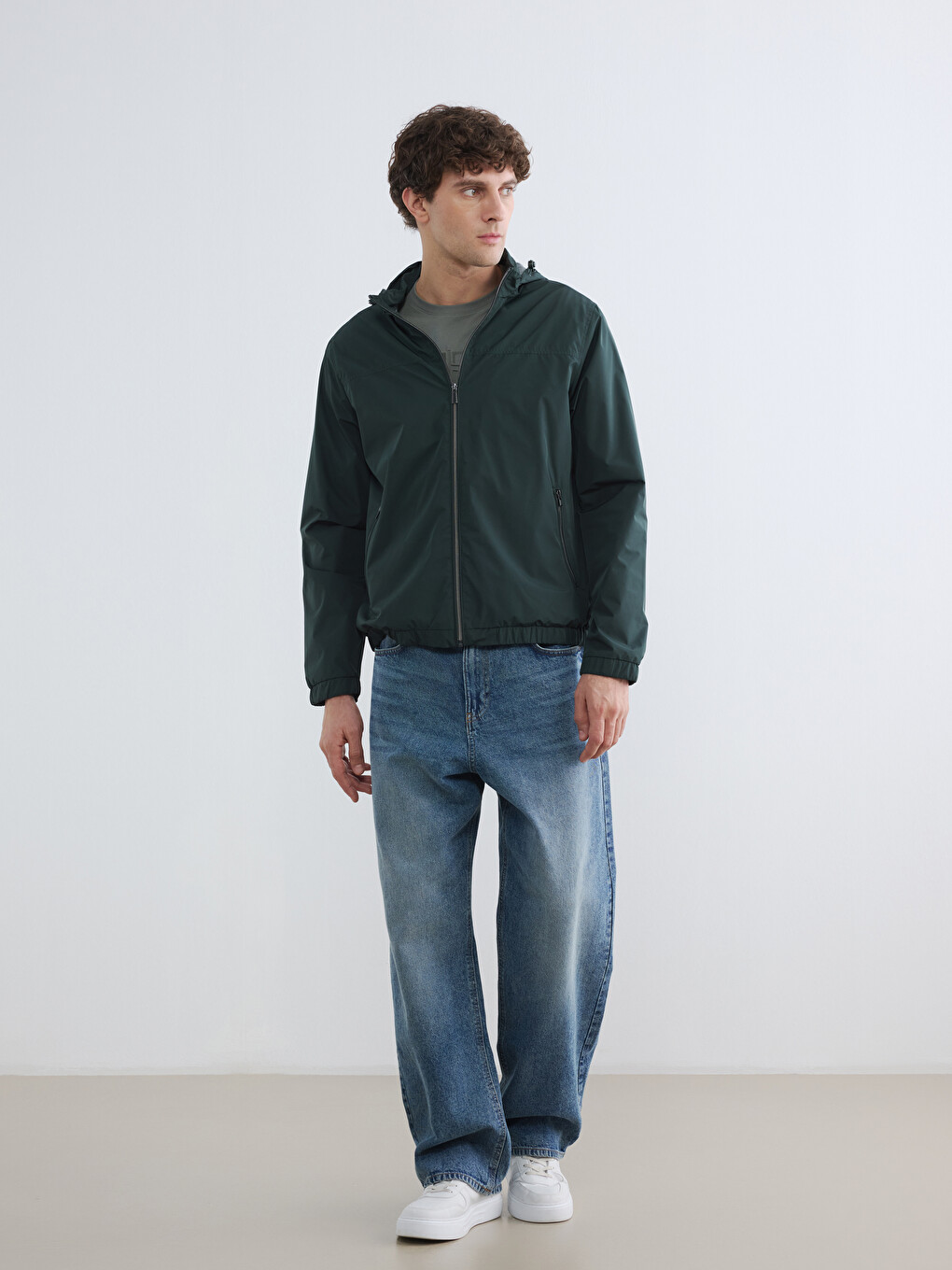 Man Green Coat-1