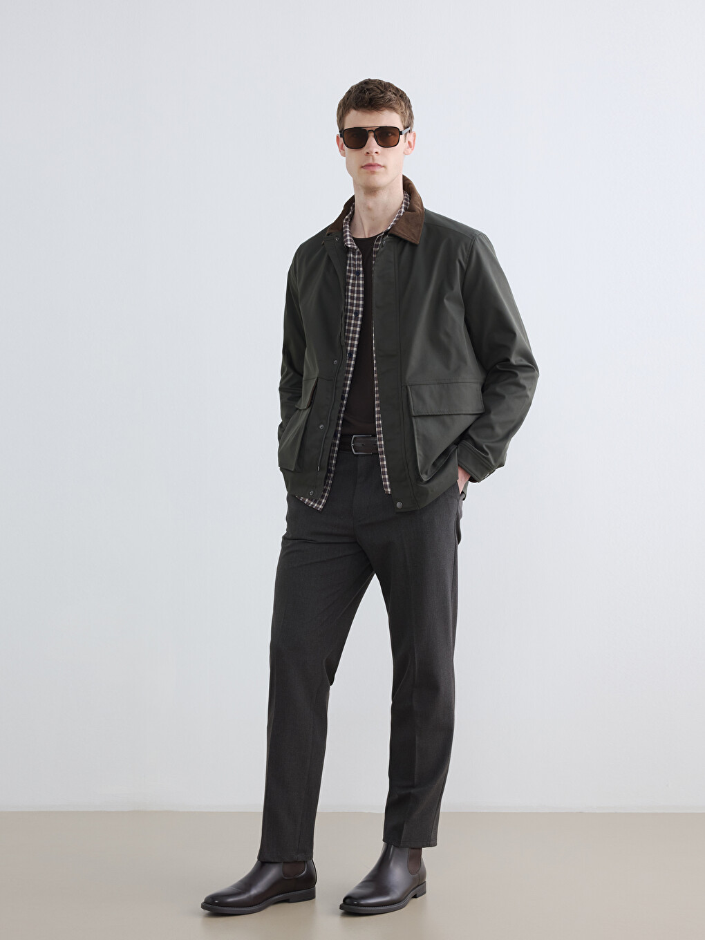 Man Khaki Jacket-1