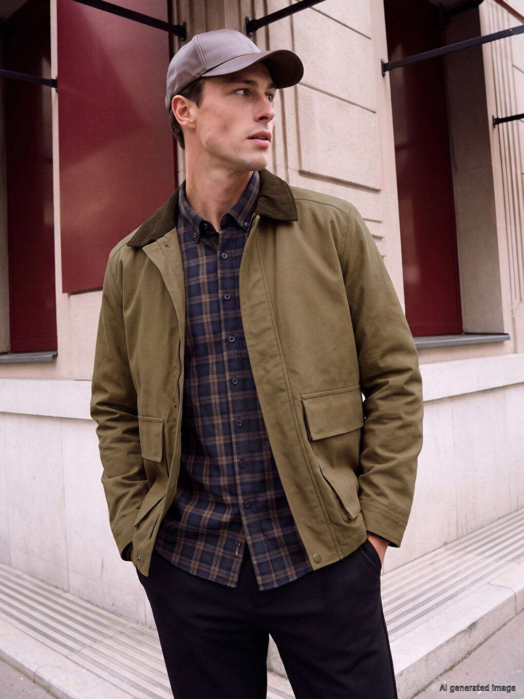 Man Brown Jacket
