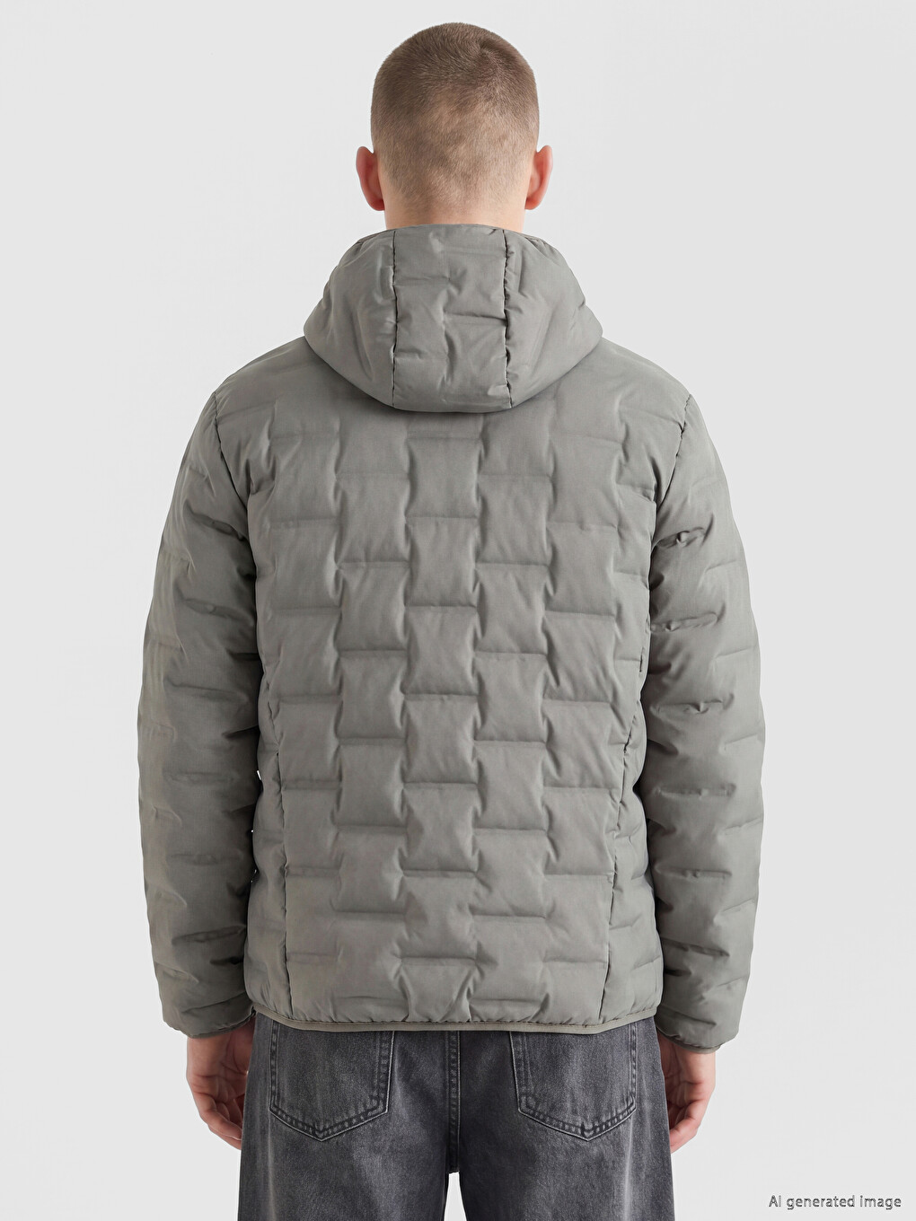 Slim Fit Hooded Men's Coat-4