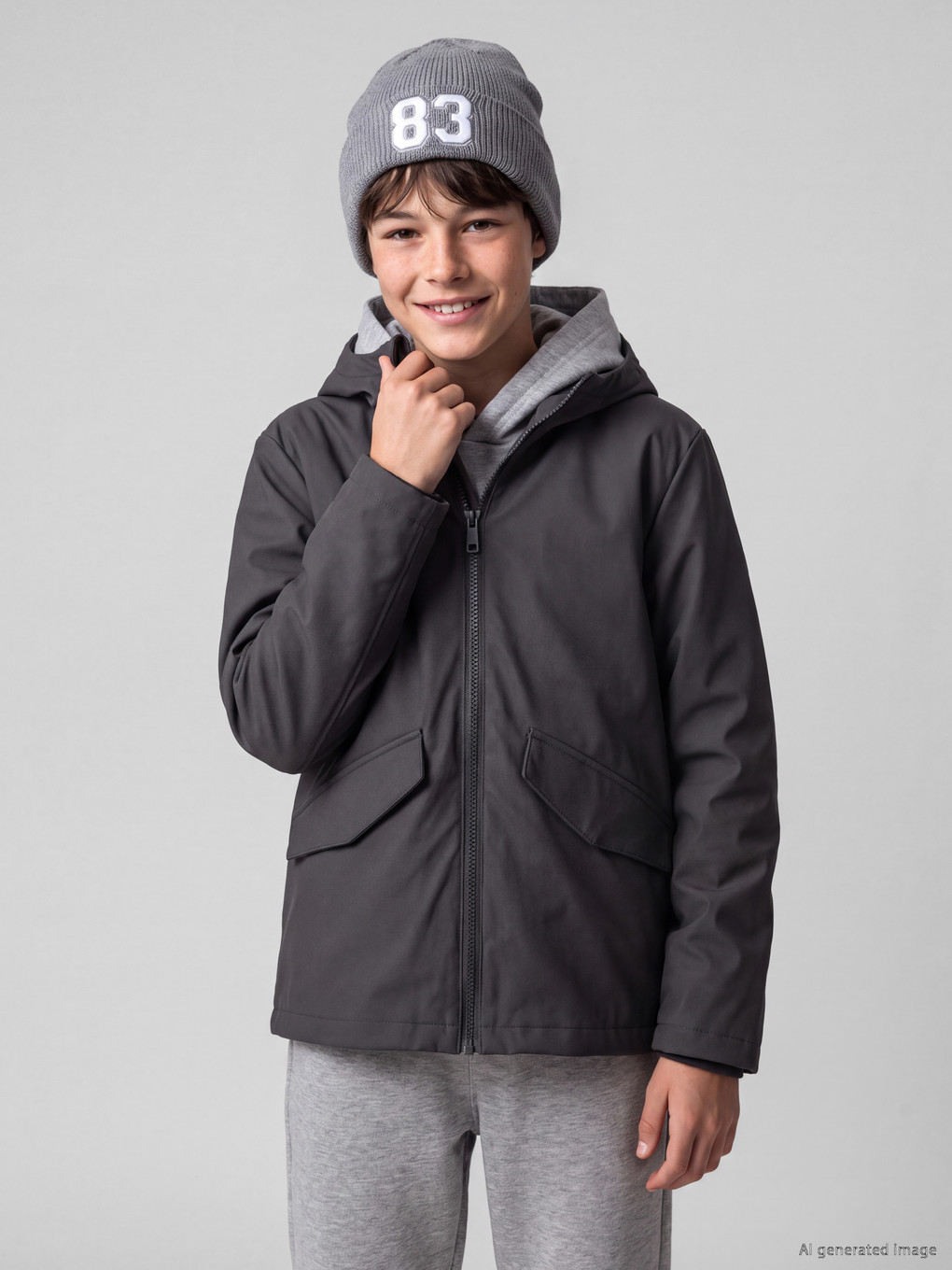 Water Repellent Boys' Raincoat-1
