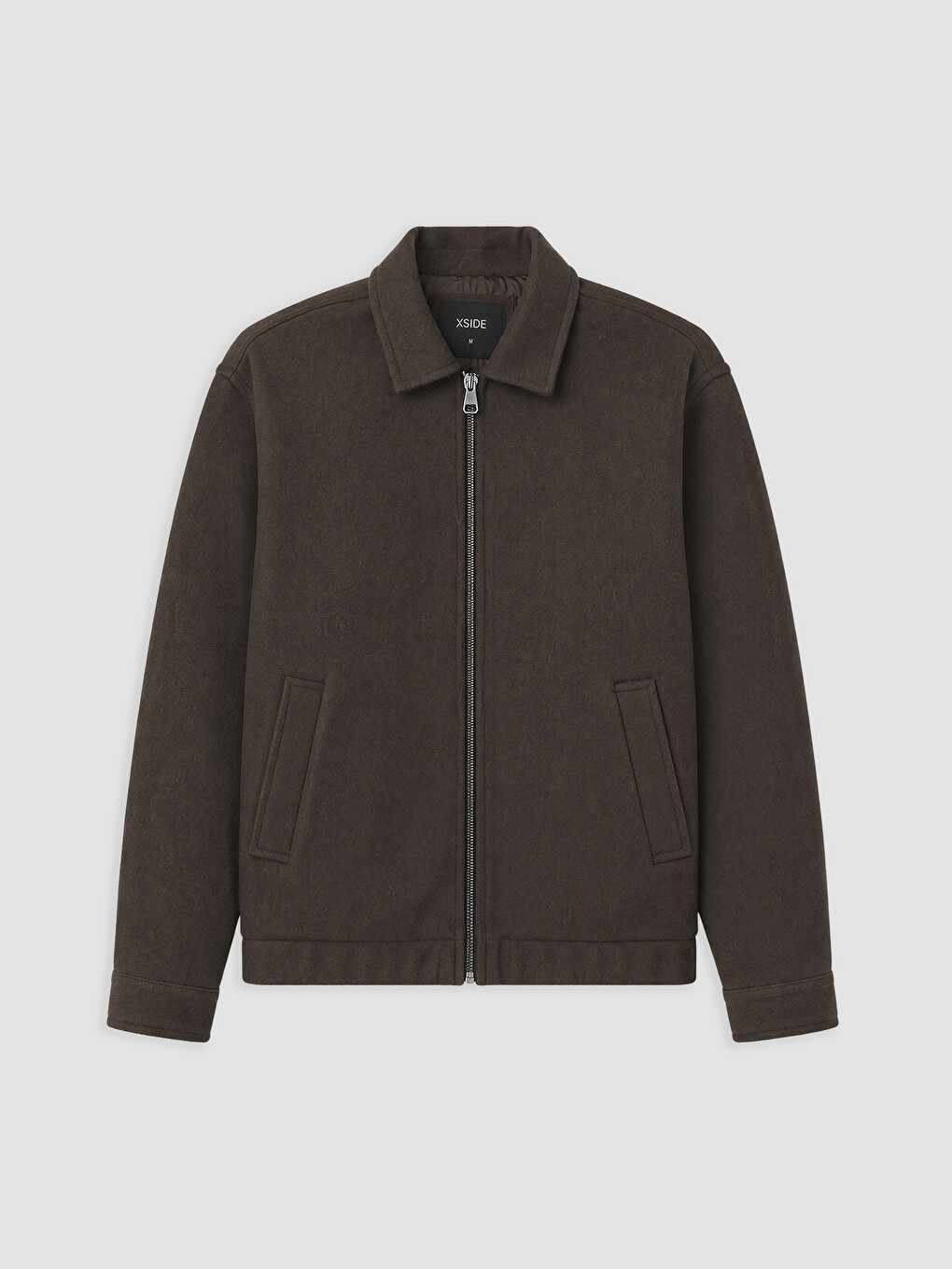 Relaxed Fit Shirt Collar Men's Coat-5