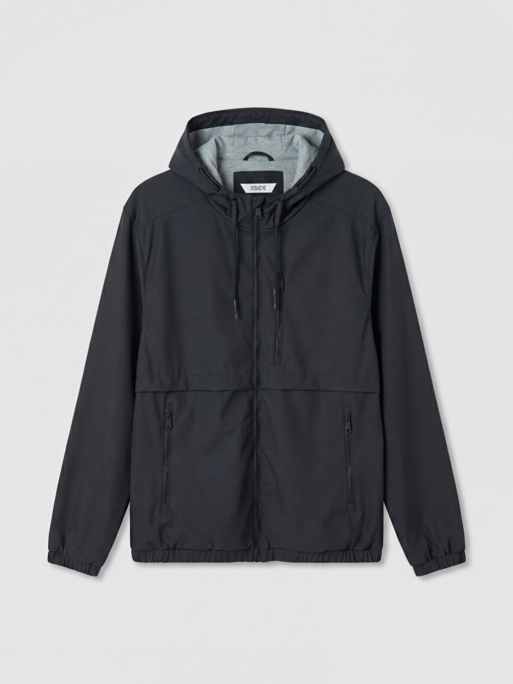 Regular Fit Hooded Men's Raincoat-5