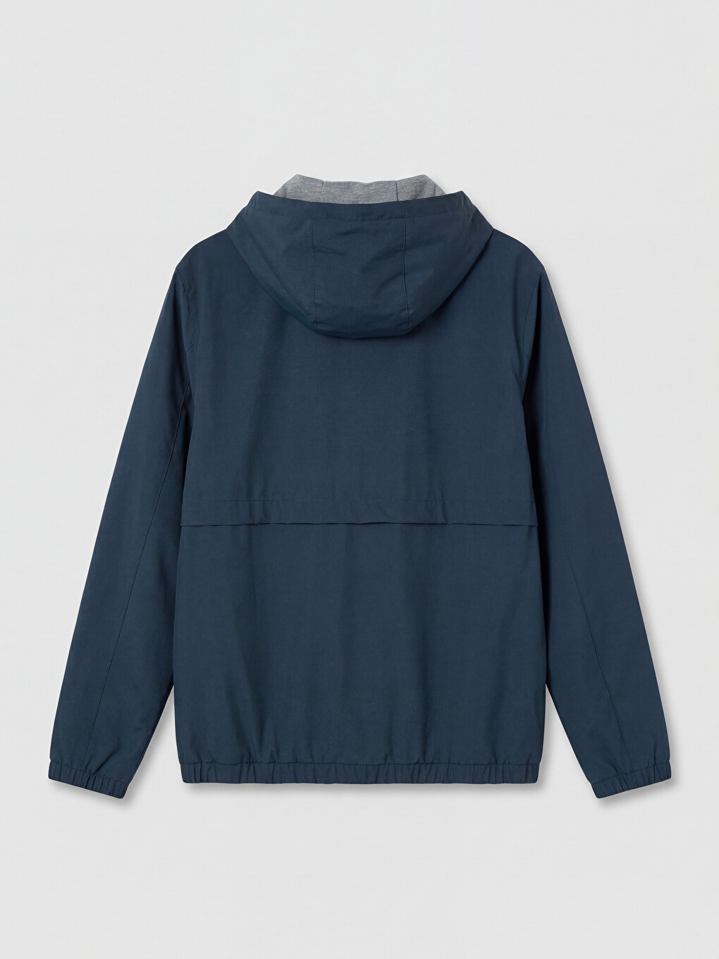 Lacivert Regular Fit Kapüşonlu Erkek Yağmurluk-6